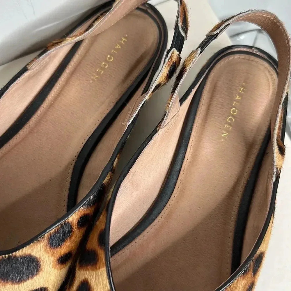 Halogen Leopard Print Mules - Picture 5 of 10